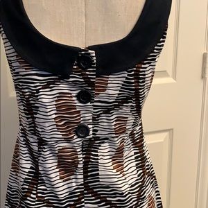 Donna Ricco Summer Dress with Back Button Detail